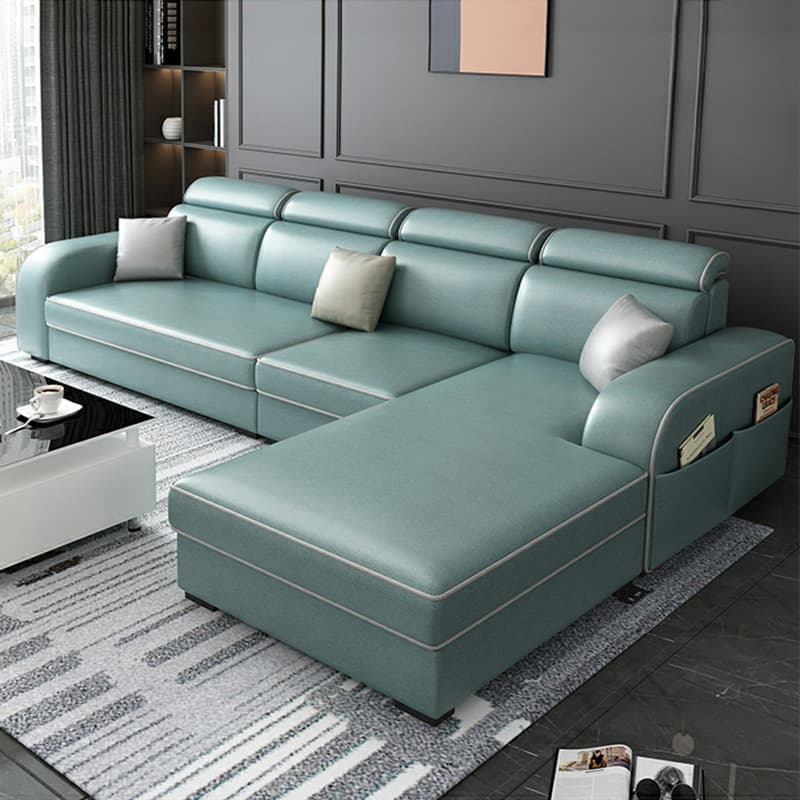 Square Arm Sectional Sofas with Adjustable Pillows and Storage - image 4