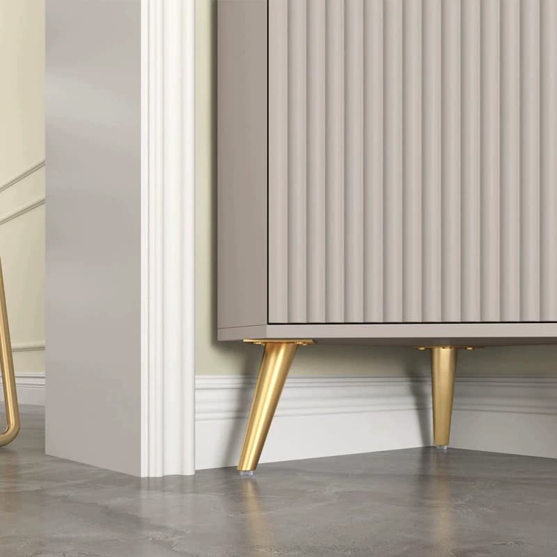 Glam Corner Cabinet with Gold Base and Glass Doors - Storage in Style - image 6