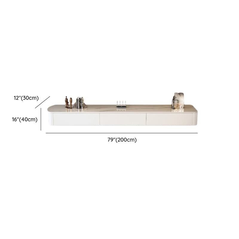 Modern Simple Style Solid and Manufactured Wood Rectangular TV Stand with 3 Drawers - image 19