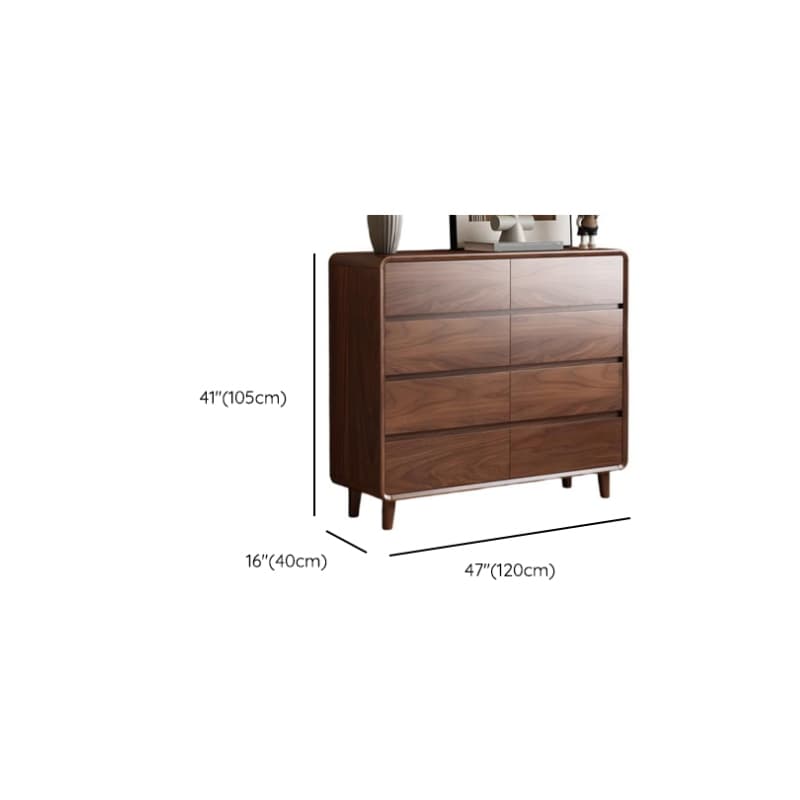 Cocoa Simplistic Bleached Wood Double Dresser/Lingerie Chest with 6/9/5 Drawers, Horizontal/Vertical Orientation - image 8
