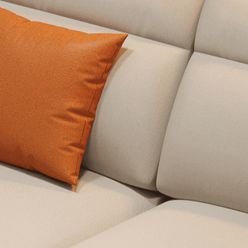 L-Shape/Straight Natural Wood Sofa Chaise/Sofa Couch with Concealed Support - image 9