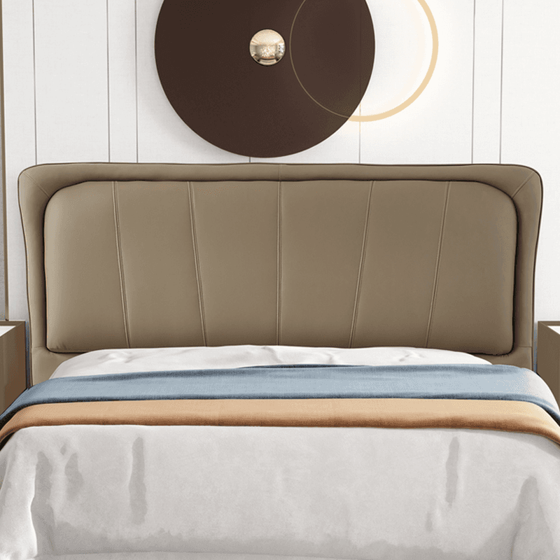 Free-standing Standard Standard（36-55“） Rectangle Full(54"W x 75"L) Panel Headboard With Legs, Sponge Filing and Wood Frame - image 8
