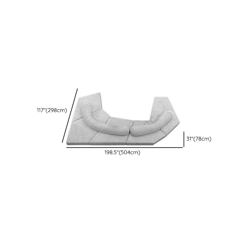 L-Shape/Straight Sofa/Corner Sectional with Left/Horizontal Orientation and Button-tufted Detail - image 12