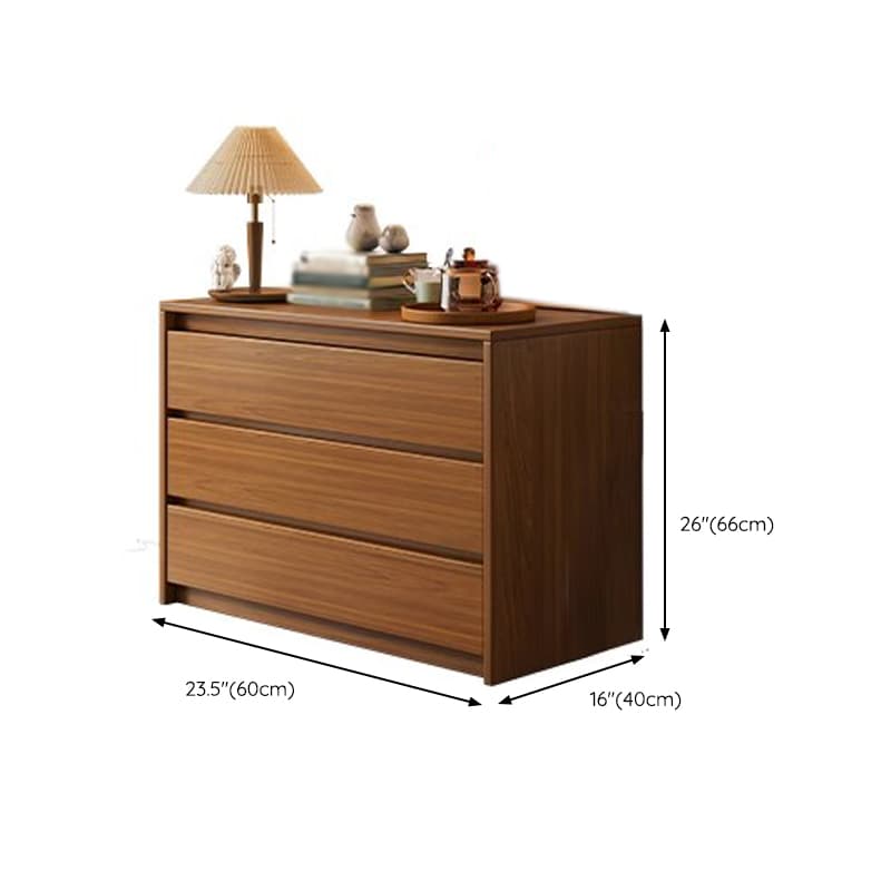 Elegant Brown Wood Double Dresser with Drawers, Modern Style - image 14