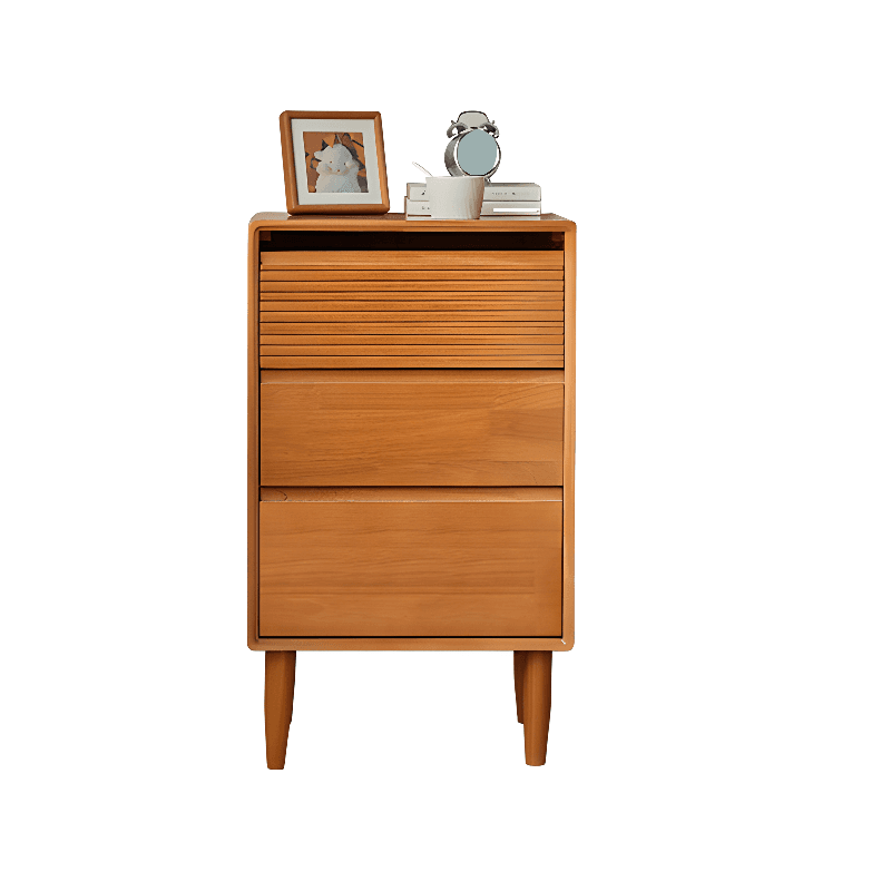 Minimalist Cube Double Dresser in Natural Wood