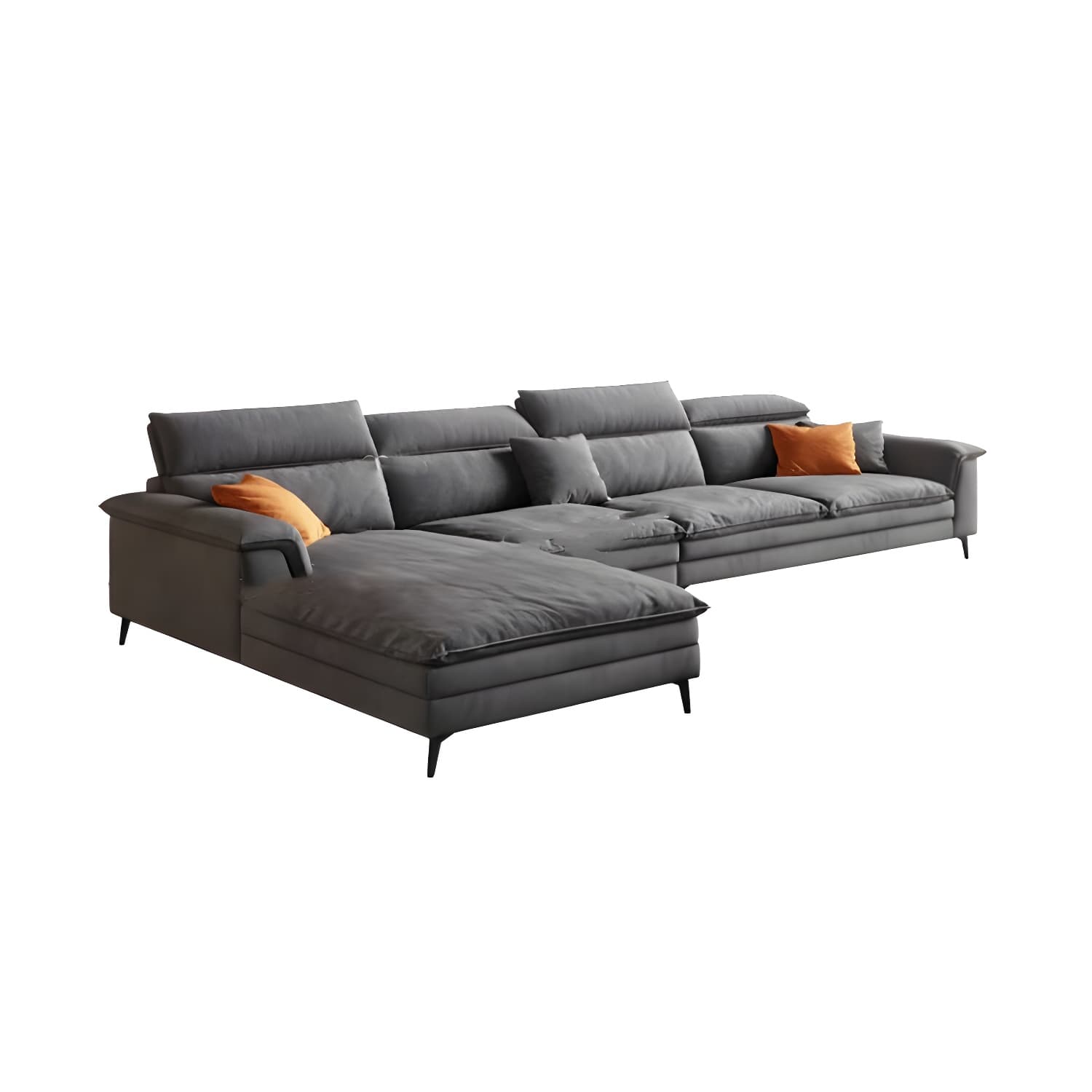 Tech Flannel Upholstered Modular Sectional Sofa in Assorted Colors - image 10