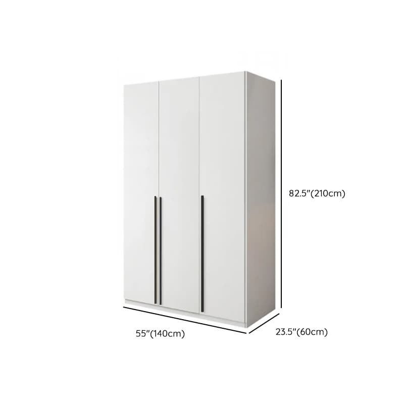 White Lumber Detached Wardrobe Closet with Soft Close Drawer, Door, Interior Shelves, and Clothing Rod - image 11