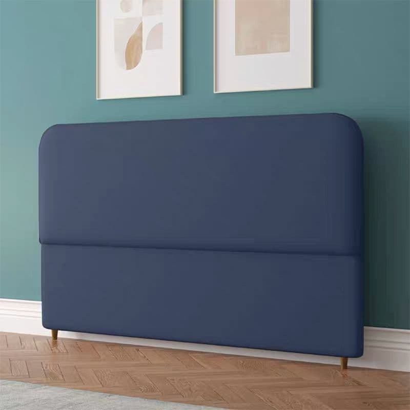 Trendy Panel Headboard in Natural Wood with No Distressing, Rectangle Shape for King/Queen/Full Bed, Sponge Upholstery Fill, Standard Height