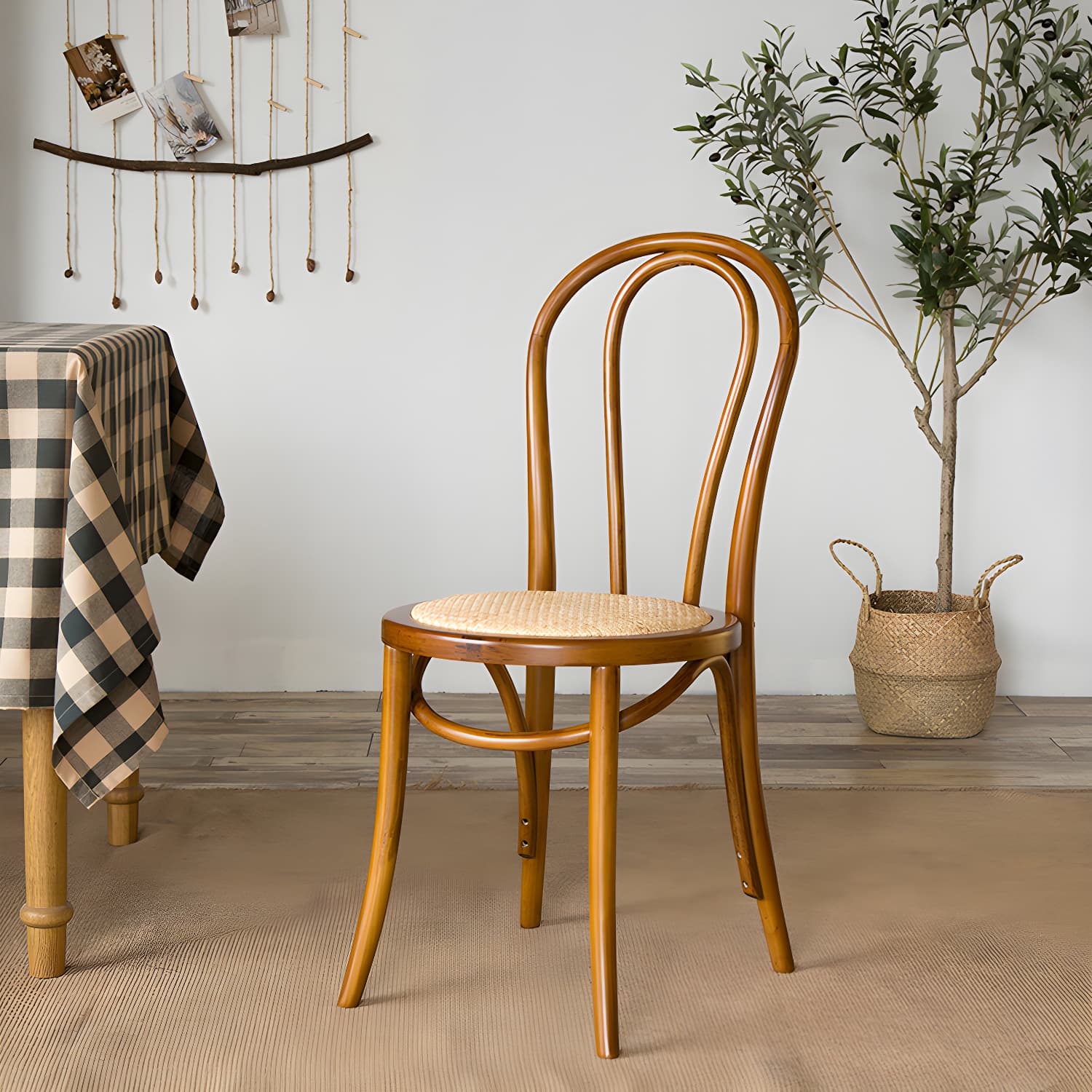Modern Solid Beech Wood Chairs Kitchen Dining Windsor Back Side Chair Set - image 14