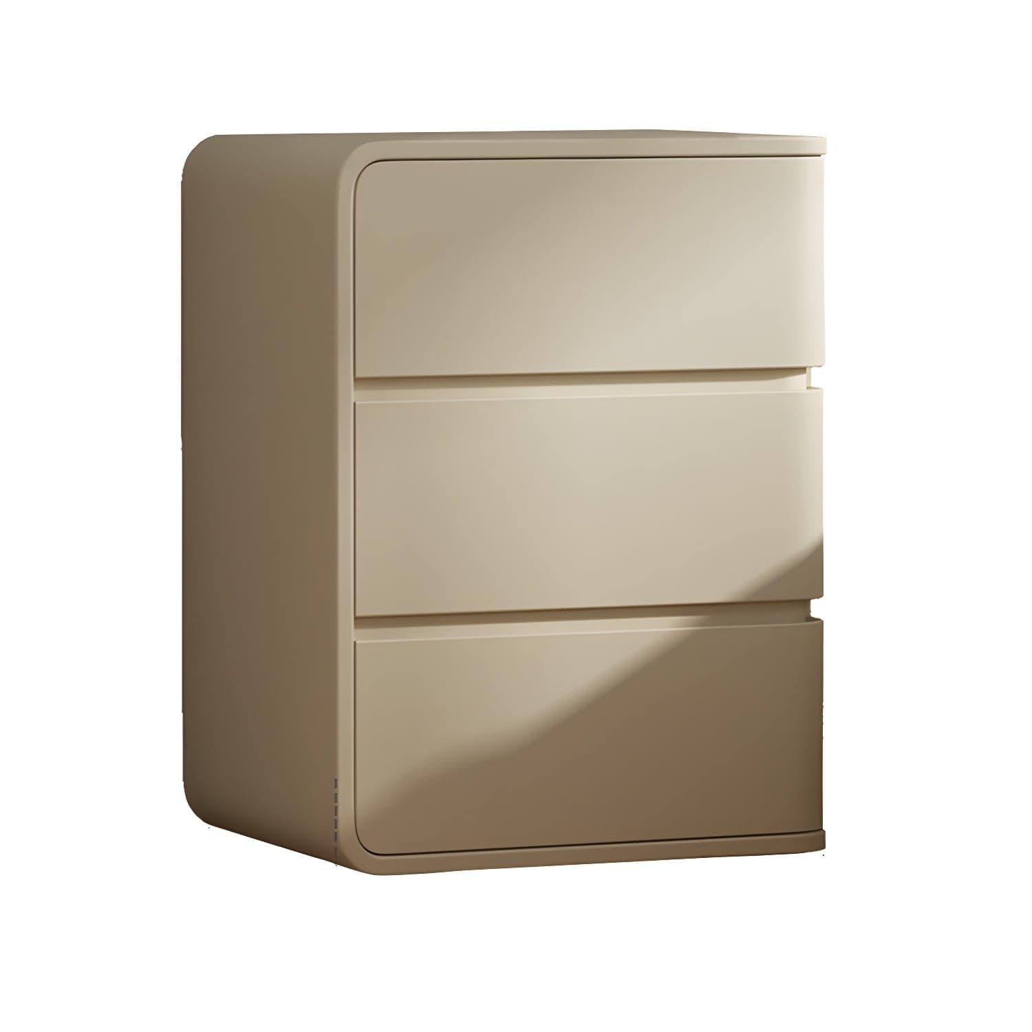 Modern Faux Leather Bachelor's Chest with 3 Drawers - Small Size Nightstand - image 3
