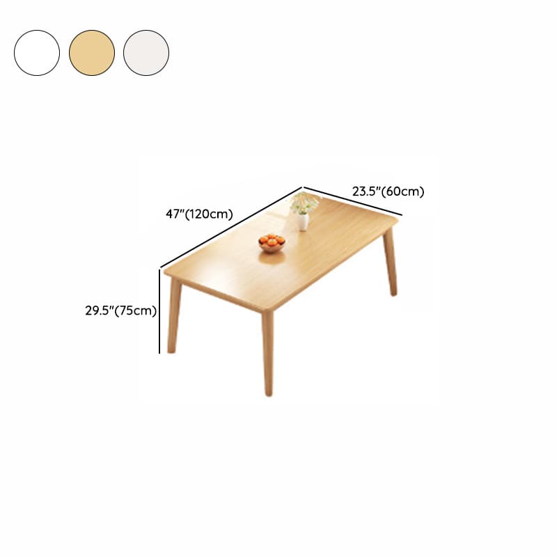Rectangular Dining Table Set with Recycled Wood Fixed Table, Padded Chair Back, and Separable Design - image 14
