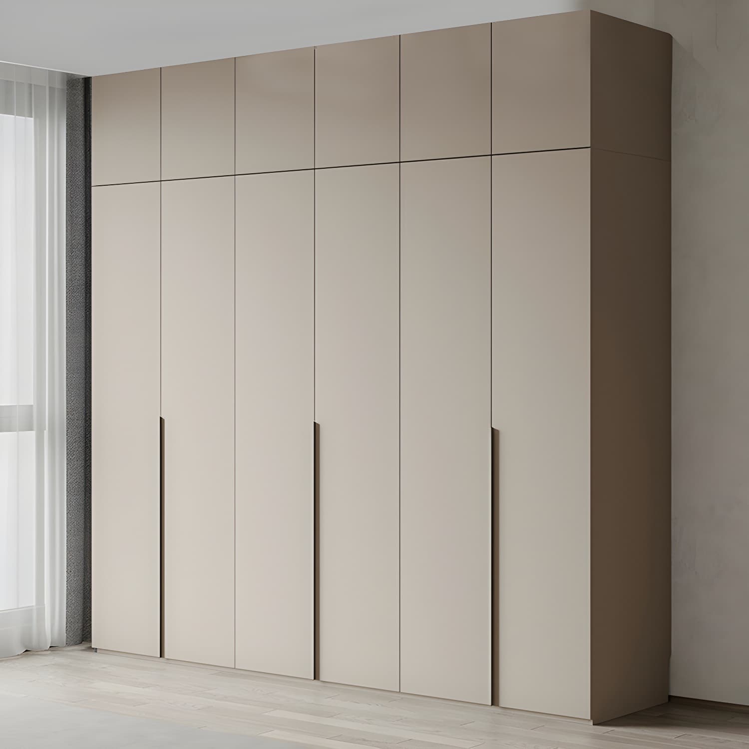 Modern Grey Wood Armoire with Solid Construction and Limited Warranty - image 3