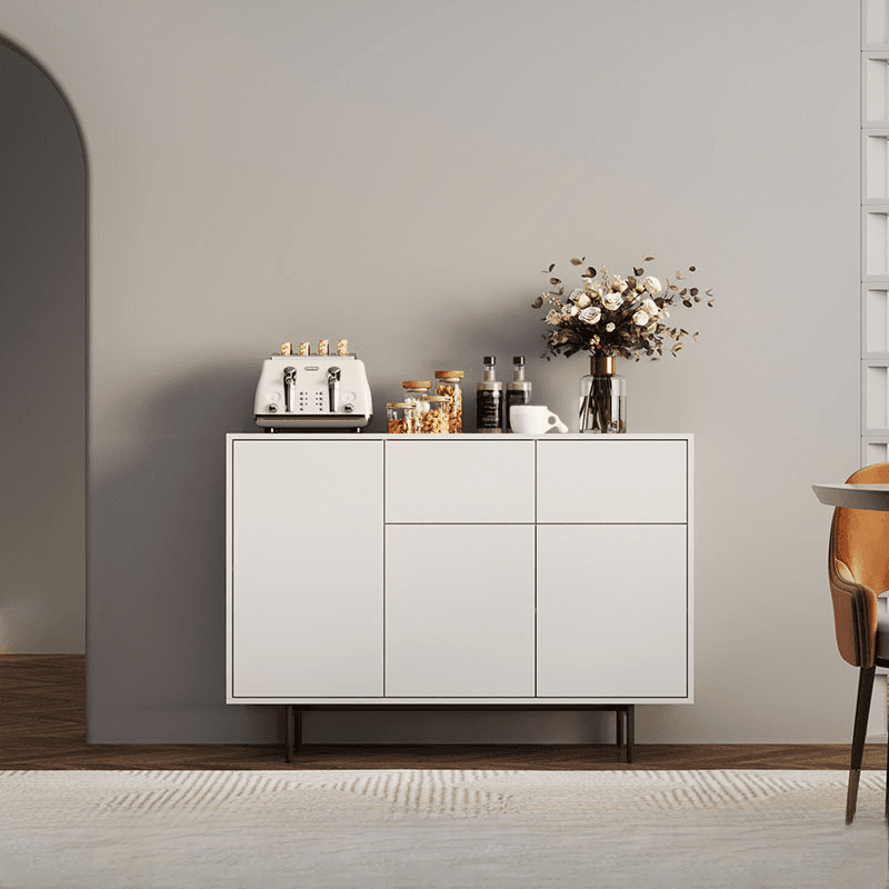 Ground Design Narrow Server with 2 or 1 Drawer, Drawers Storage, Alterable Shelf, and 3 or 2 Doors Tabletop - image 13