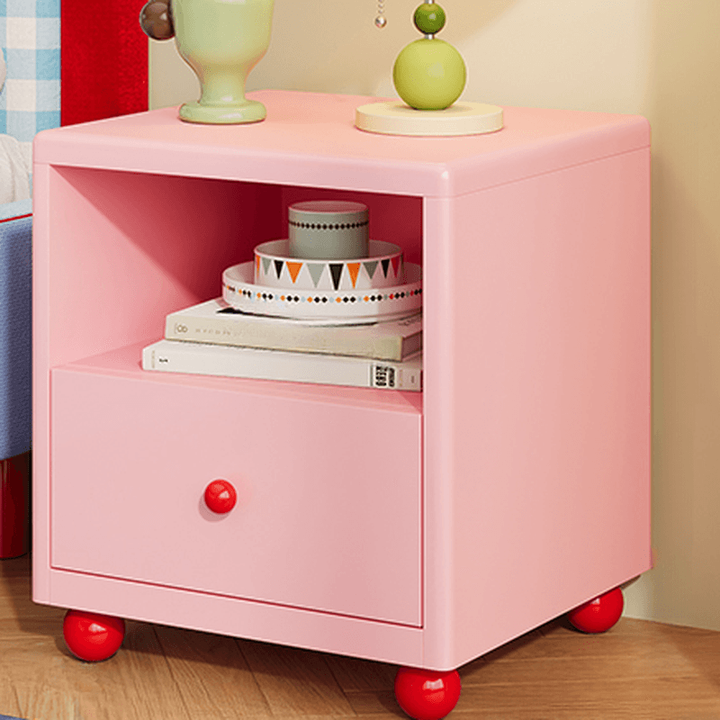 Organic Modern 2 Tiers Nightstand With Drawer Organization/Open Nightstand with Alloy Countertop - image 3