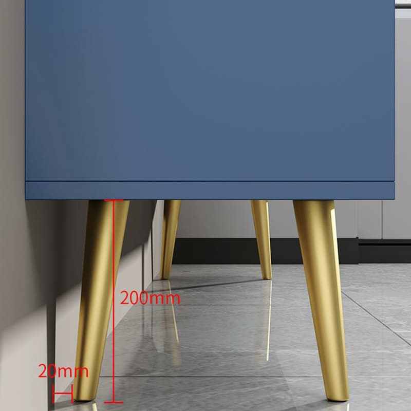 Floor Freestanding Buffet Table with Kitchen Appliance Storage for Living Room in a Glam Style - image 11