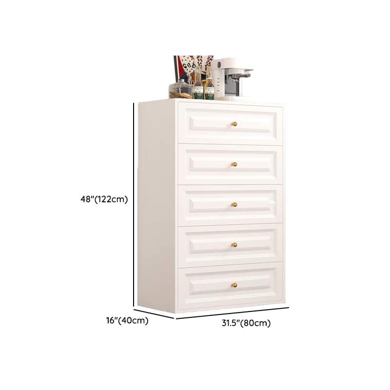 White Simple Iron Lingerie Chest/Bachelor Chest with 5/4/3 Drawers in Vertical/Horizontal Orientation - image 19