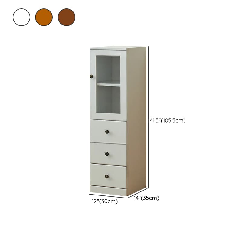 Modish Timber Console Dresser with 3/4/5 Drawers, Hutch Cabinets, and 2 Interior Shelves in Vertical Orientation - image 14