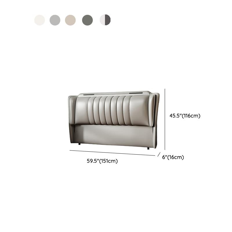 Modish Style Panel Headboard in Timber with No Distressing, Rectangle Shape for King/Queen/Full Bed, Featuring Sponge Upholstery and Standard Height - image 9