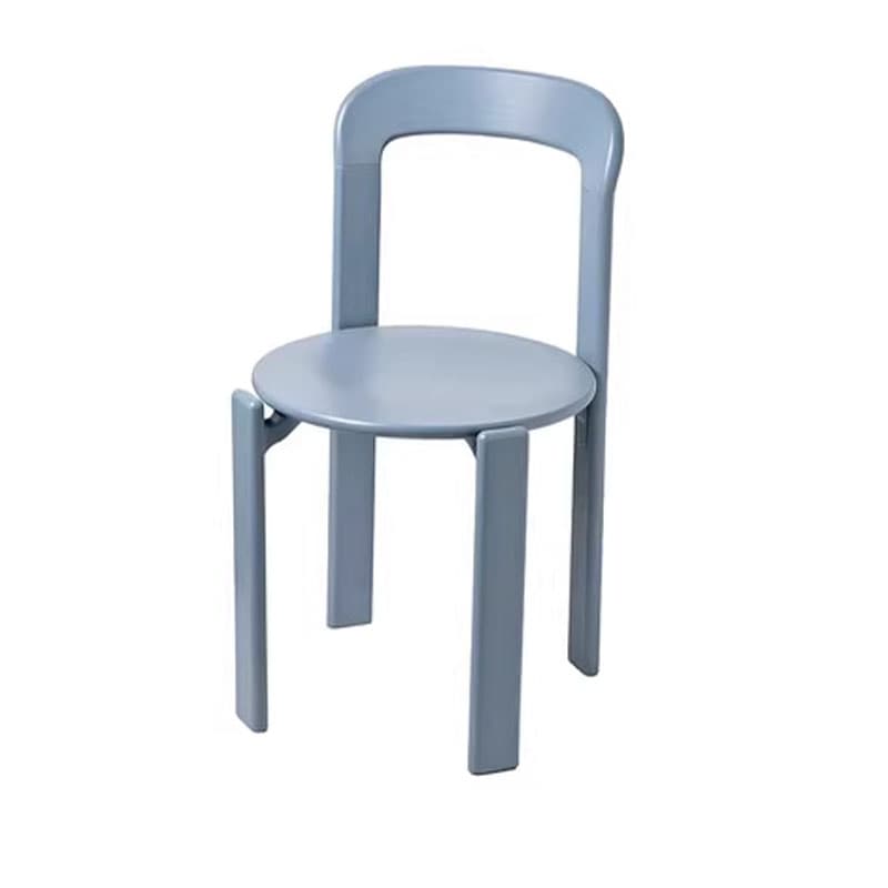 Scandinavian Natural Wood Armless Kitchen Chair 15.3inch Wide Non-Swivel 1 Piece - image 3