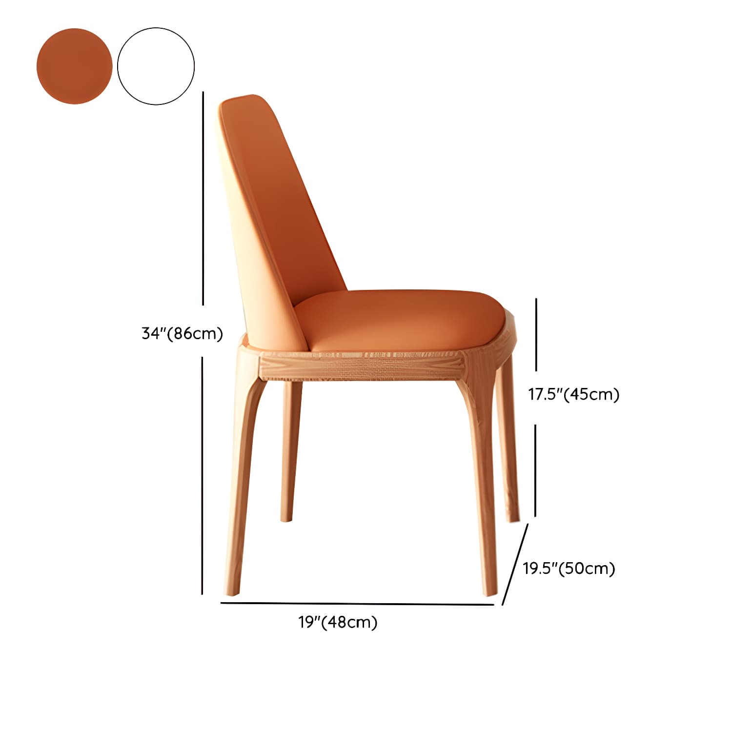 Modern Dining Set with Leather Chairs 1/4/5 Pieces Dinette Set - image 10