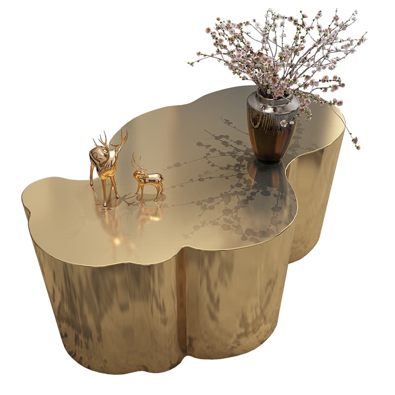 Modern Irregular Nested Board Game Coffee Table for Living Room - image 13