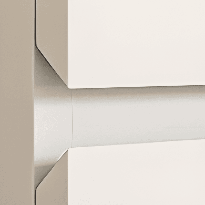 White Contemporary Alloy Cabinet Armoire with 3/6/9 Drawers, Flexible Shelf, and Hanging Rod - image 3