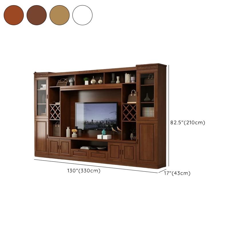 TV Entertainment Center with Bridge & Hutch, Entertainment Center with Gate & 2 Bookcases - image 15