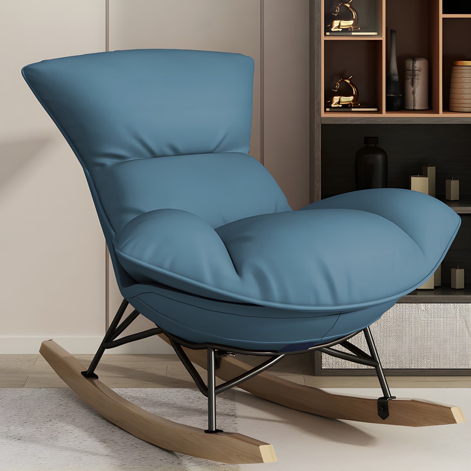 Nursery Sofa Rocking Chair Indoor Rocking Chair for Living Room and Bedroom - image 16