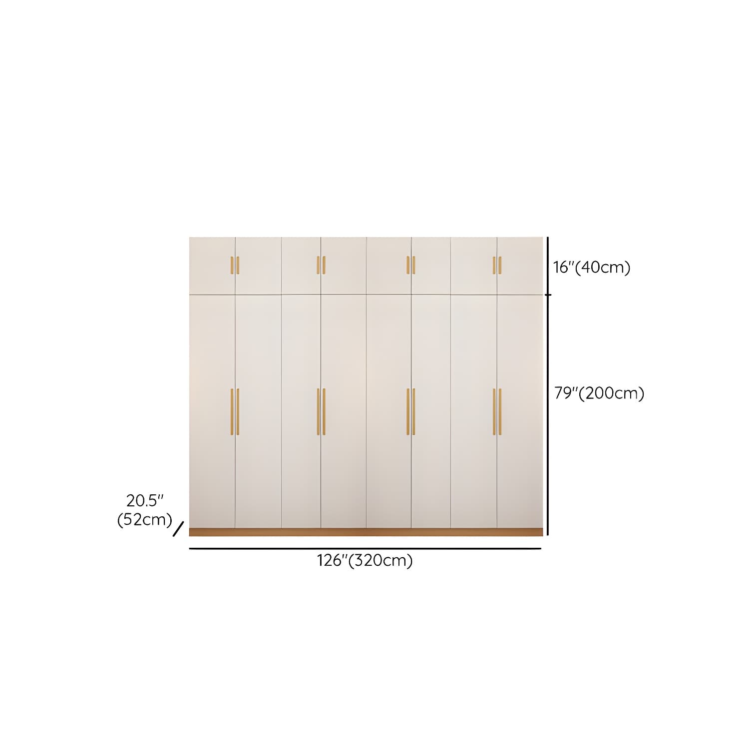 Contemporary Style Wardrobe Wooden Bedroom Closet with Hinged Door - image 34