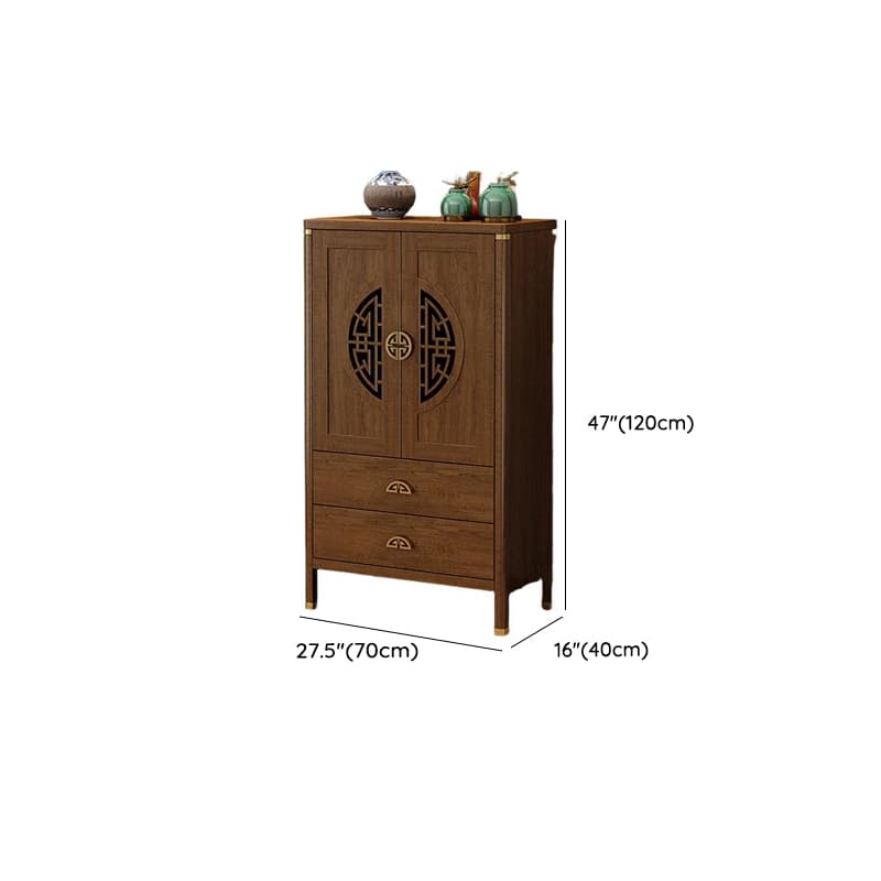Espresso Standard/Wide/Narrow Timber Sideboard with 4 Doors/3 Doors/2 Doors, Adaptable Shelf and Pantry Hutch, 3 Drawers/6 Drawers/2 Drawers Included/Not Included - image 21