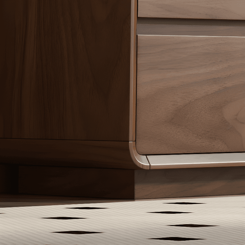 Cocoa Simplistic Natural Wood Double Dresser with 6/9/5 Drawers in Horizontal/Vertical Orientation - image 6