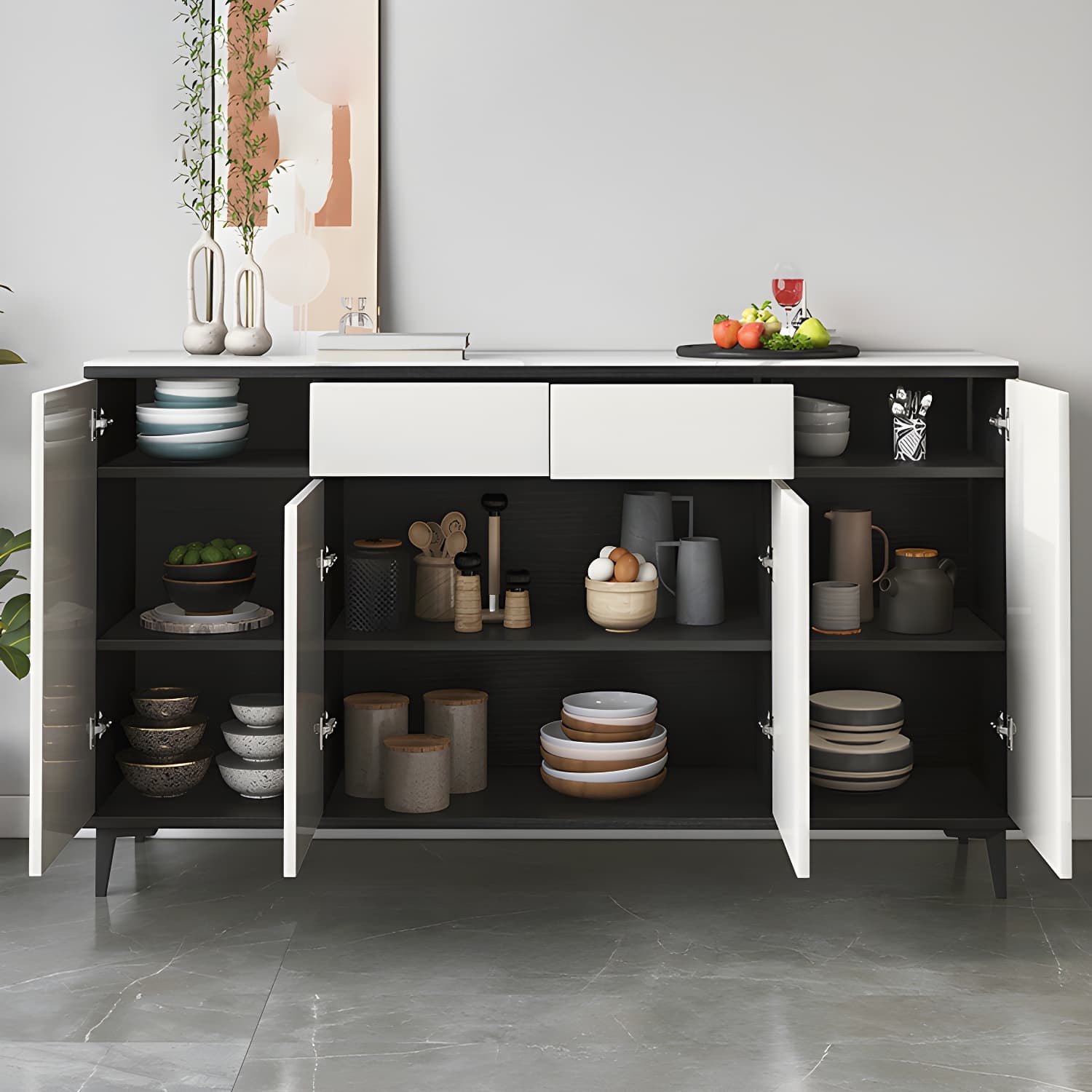 Contemporary Sideboard Cabinet with Drawer and Door for Living Room - image 14