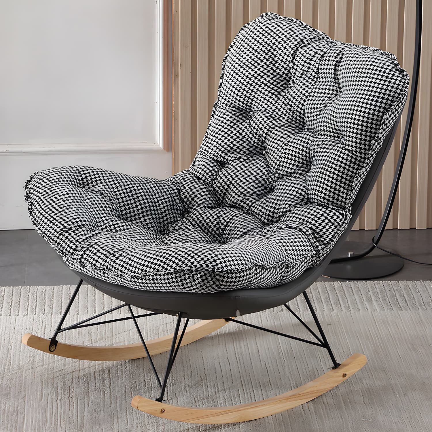 Leisure Light Luxury Rocking Chair Lounge Small Family Lazy Sofa Chair for Apartment - image 7