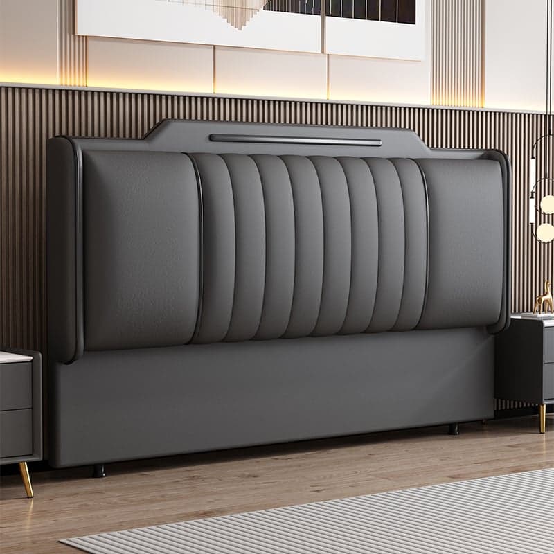 Modish Style Panel Headboard in Pine Wood with No Distressing, Rectangle Shape for Full/Twin/King Bed, Featuring Sponge Upholstery Fill and Standard Height - image 3