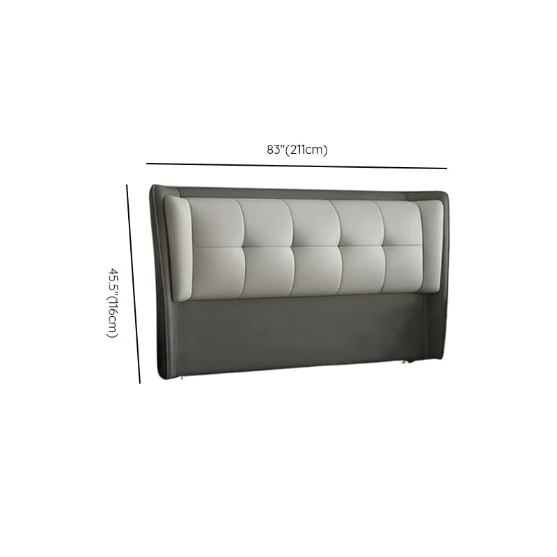 Modish Free-standing Standard Full XL(54"W x 80"L)/Full(54"W x 75"L) Panel No Distressing With Legs in Natural Wood and Decorative-stitched - image 14