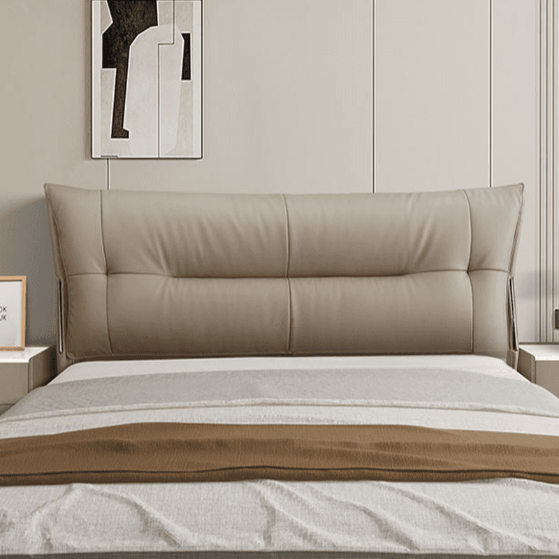 Simplistic Style Panel Headboard with No Distressing, Piled Tufted Rectangular Shape for King/Queen/Full Bed, Cotton Upholstery Fill, Standard Height - image 7