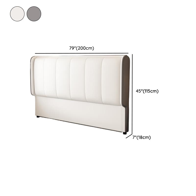 Trendy Panel/Wingback Headboard in Natural Wood with No Distressing, Rectangle Shape for King/Queen/Full Bed, Sponge Upholstery Fill, Standard Height - image 11
