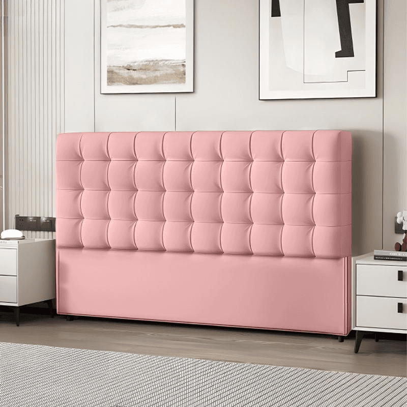 Modish No Distressing Button-tufted Panel Headboard in Rectangle Shape for King/Queen/Full Bed with Sponge Upholstery Fill and Standard Height - image 8