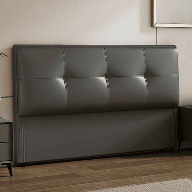 Art Deco Style Panel Headboard with No Distressing, Decorative-stitched Tufting, Rectangle Shape for Queen/Full/Twin XL Bed, Sponge Upholstery Fill, Standard Height
