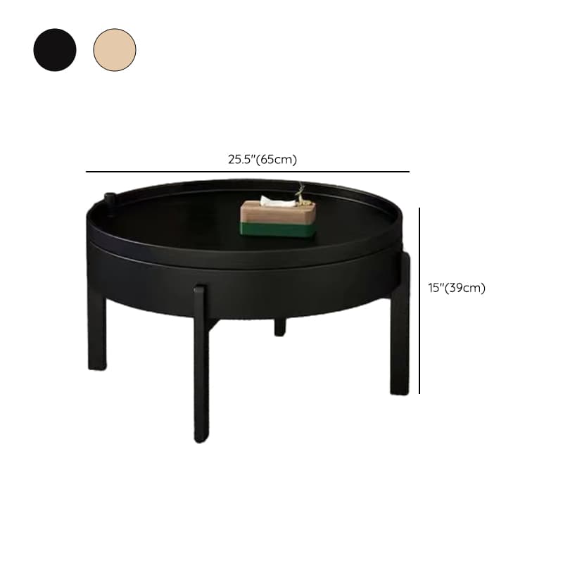 Shabby Chic Circular-shaped Lumber Pallet Table with Stockroom for Indoor Use - image 13