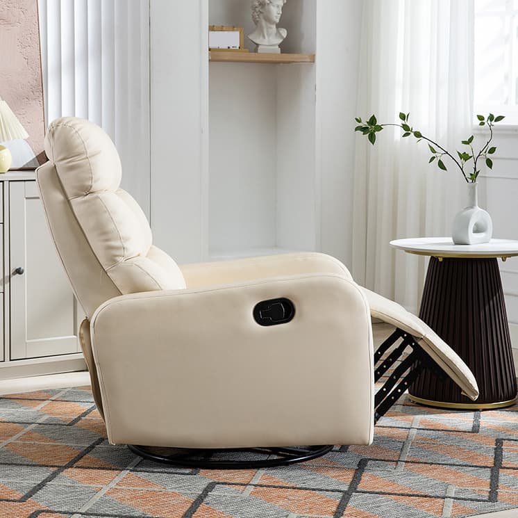 Ergonomic Brown/Blue/Green Stationary Massage Rocking Accent Chair with Back - image 13