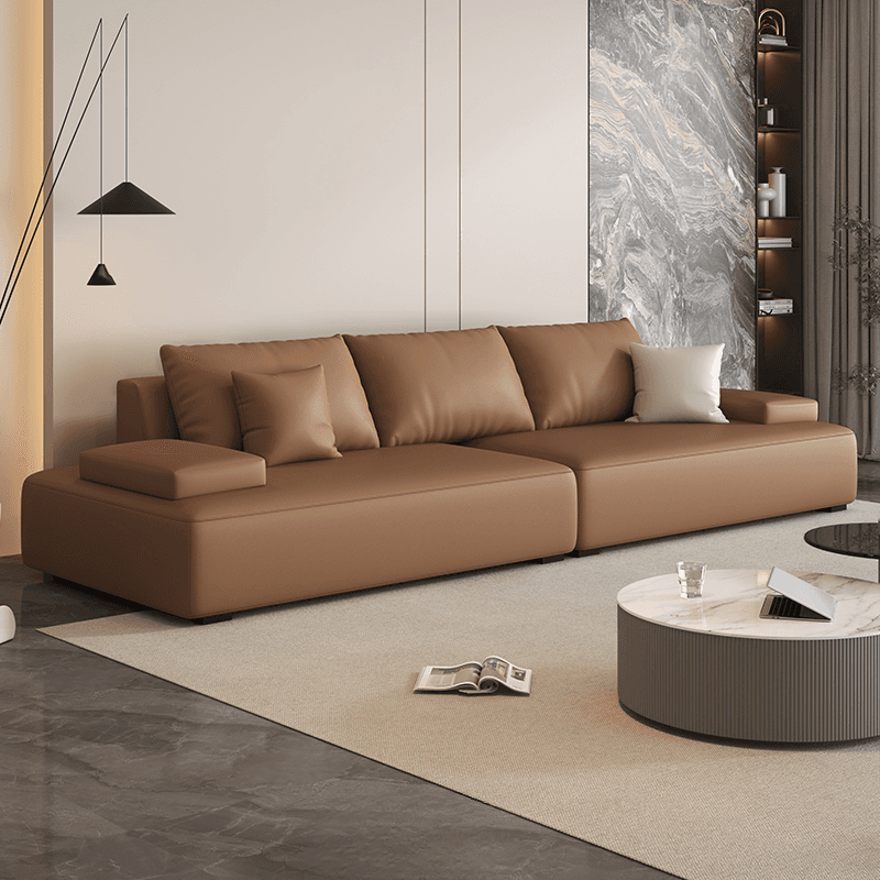Tear Resistant Sofa Couch in Grey/Olive Green/Ivory with 5 Pillows