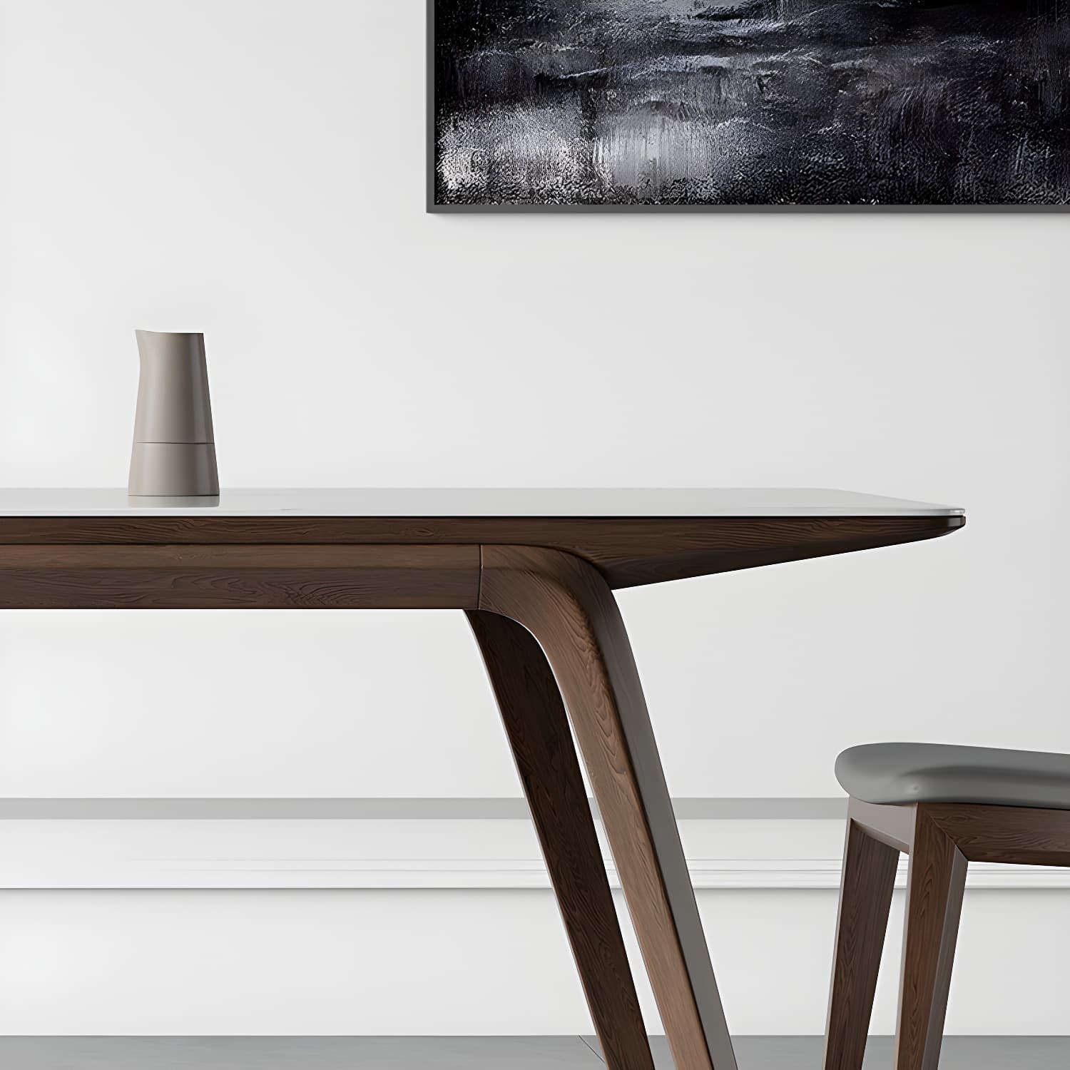 Designer Style Sintered Stone Top Dining Set Rectangle 1/3/4/5/7 Pieces Dining Table Set - image 6