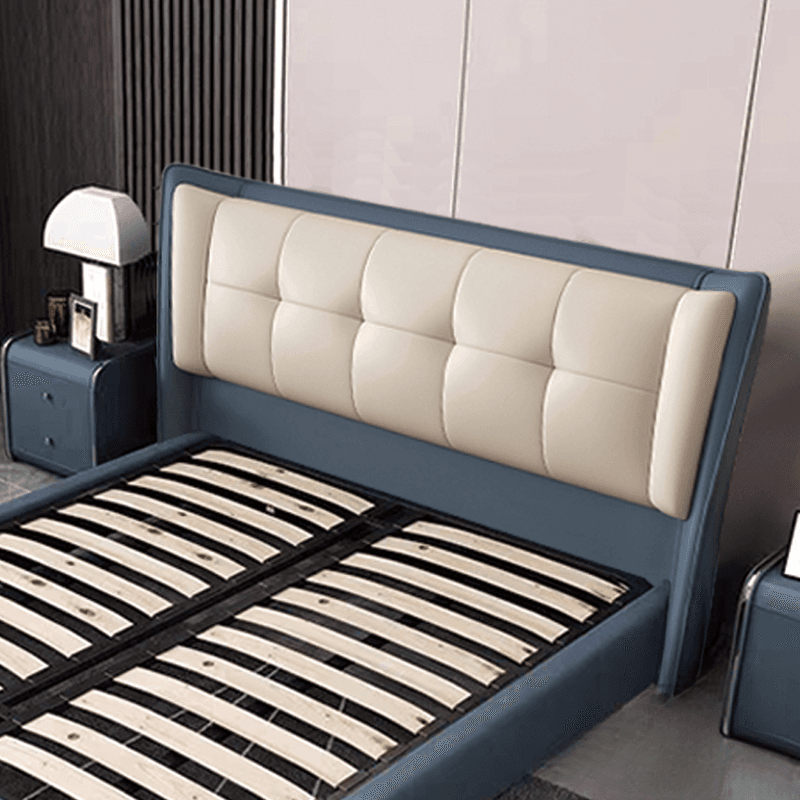 Modish No Distressing Button-tufted Wingback Headboard in Rectangle Shape for King/Twin XL/Queen Bed with Sponge Upholstery Fill and Standard Height - image 8
