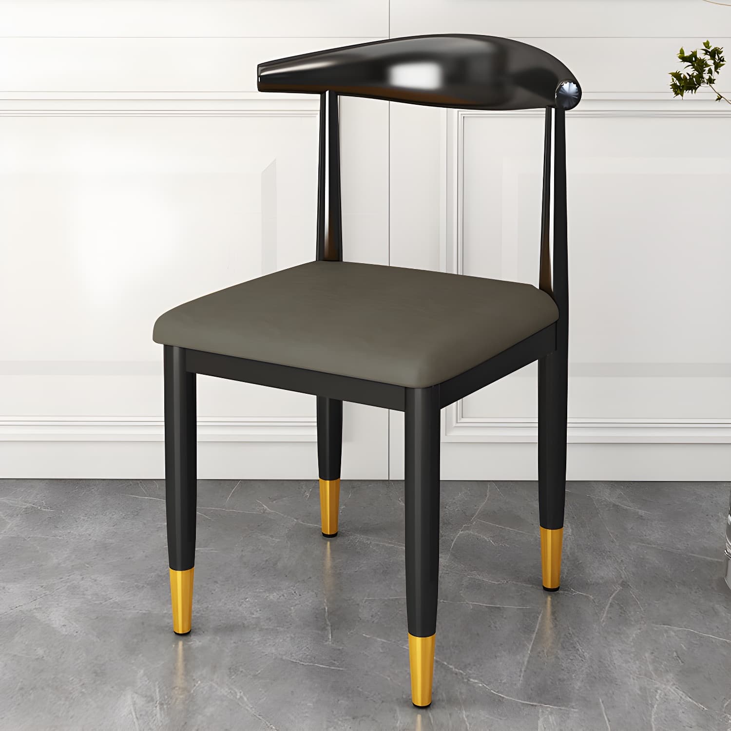 Indoor Open Back Dining Chair Industrial Upholstered Armless Chair - image 27