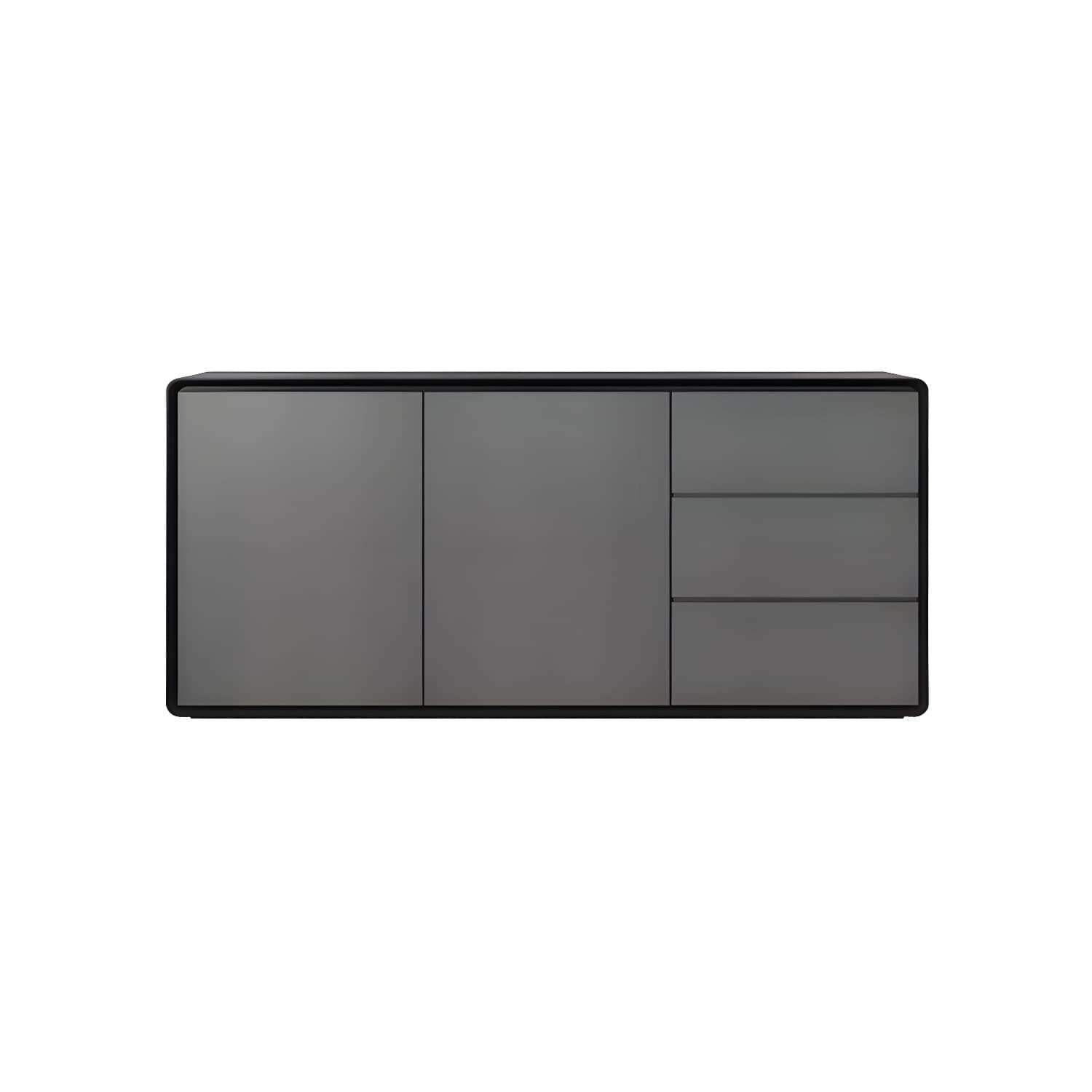 Modern Wood Buffet Sideboard Cabinet with 2 Doors and 3 Drawers - image 14