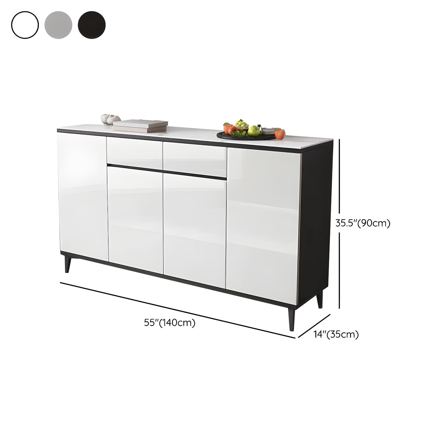 Contemporary Sideboard Cabinet with Drawer and Door for Living Room - image 21