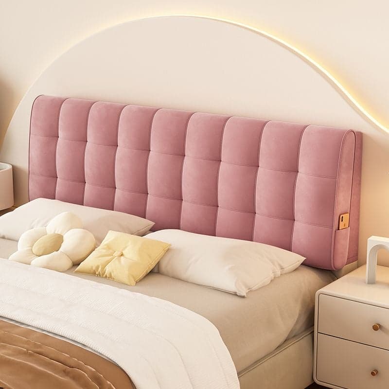 Low Upholstered Panel Headboard with Storage, Button-tufted Rectangle Design for Queen/Full Bed, Featuring Sponge Fill - image 9