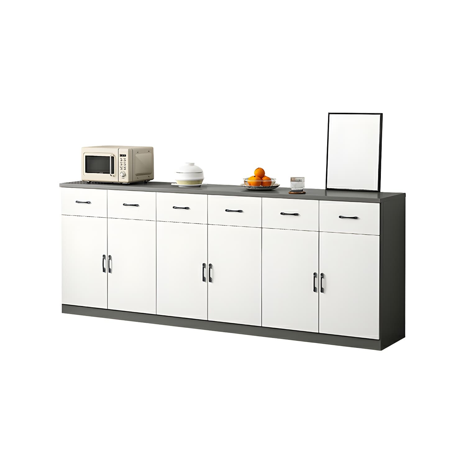Modern Wood Sideboard Credenza with Drawers and Cabinets - Functional Storage Solution - image 16