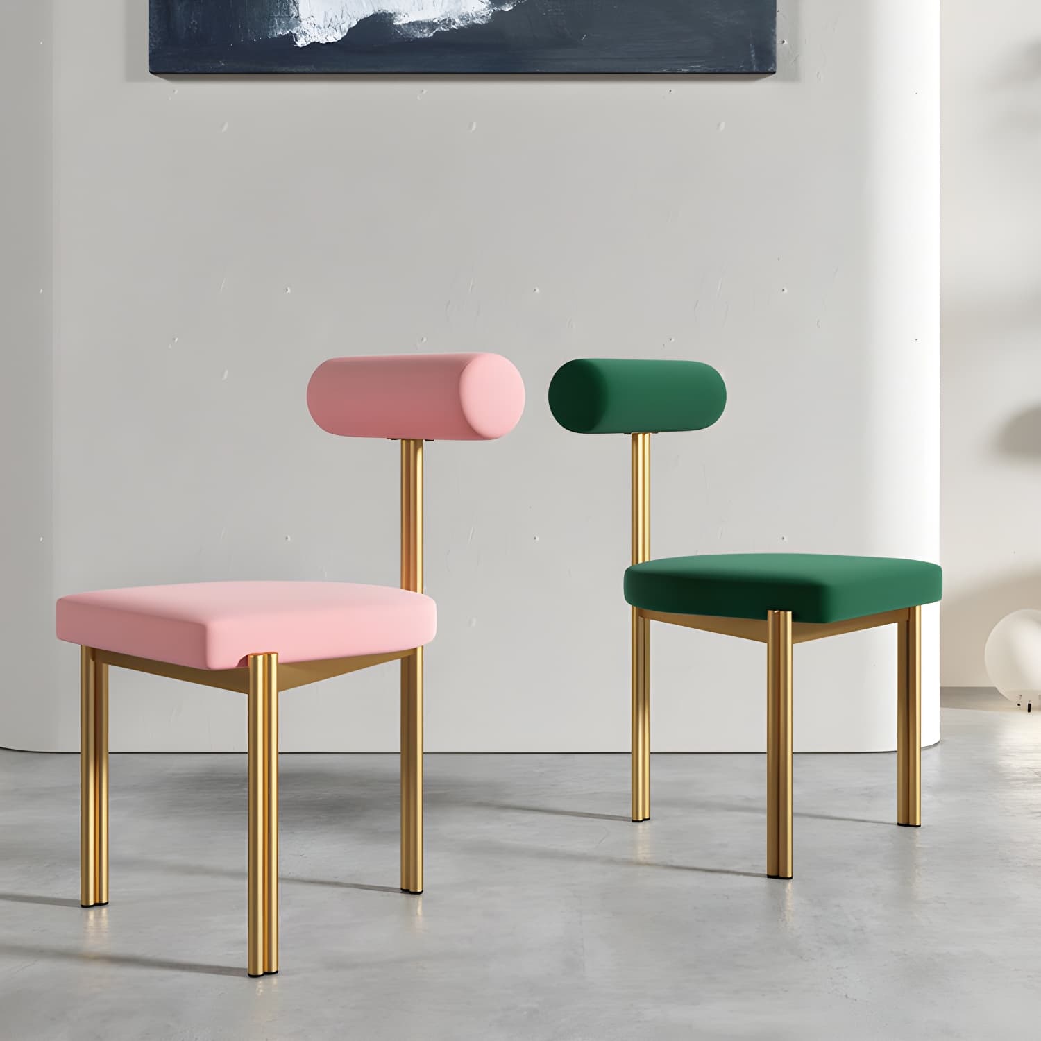 Upholstered Armless Dining Chairs Nordic Style Low Back Side Chair for Dining Room - image 21